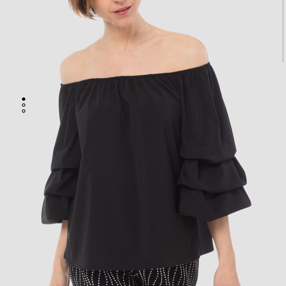 Elegant Black Off-Shoulder Top